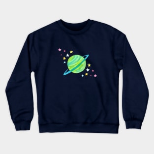 Saturn and stars Crewneck Sweatshirt